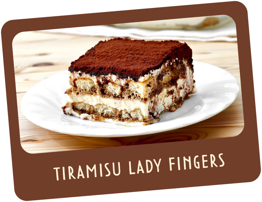 tiramisu lady fingers card