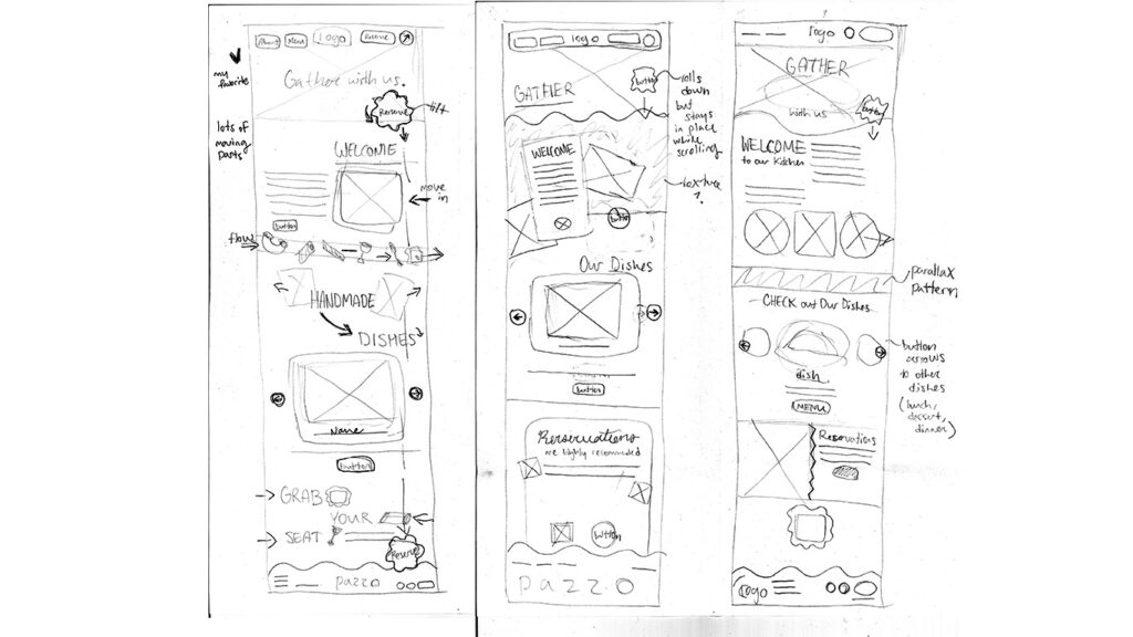 sketch desktop wireframes
