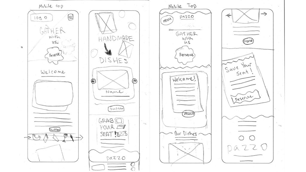 sketch mobile wireframes